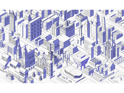 SHANGHAI MAP-COLOR 2.5d chinese design illustration illustrator