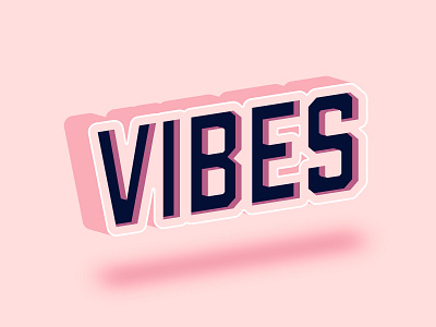 VIBES branding illustration illustrator the creative pain typography vector vibes