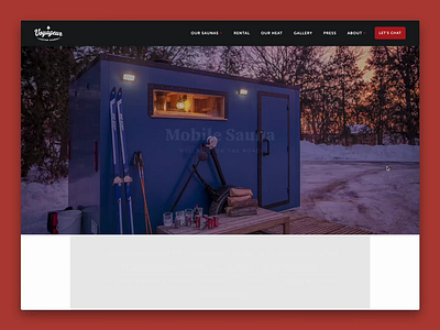 Interactive Homepage for Custom Saunas animated icons color selector gif home homepage icons mobile red responsive saunas ux uxui web design webdesign webflow website website builder website design
