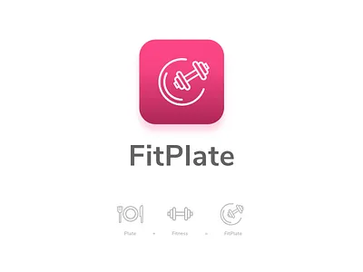 FitPlate - Track your calories branding clean dailyui design fitness fitness logo icon logo logodesign ui