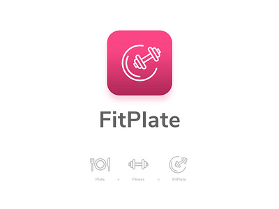 FitPlate - Track your calories branding clean dailyui design fitness fitness logo icon logo logodesign ui
