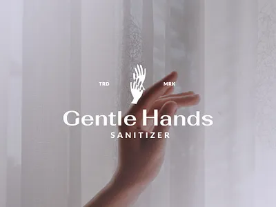 Gentle Hands | Primary Logo brand identity branding customtype elegant hand sanitizer hands icon logo logotype mark minimal modern wash your hands