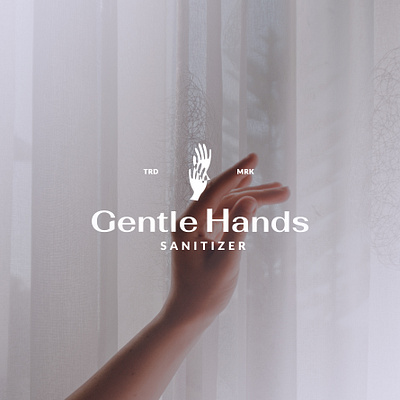 Gentle Hands | Primary Logo brand identity branding customtype elegant hand sanitizer hands icon logo logotype mark minimal modern wash your hands