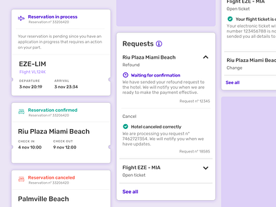 Travel Booking Status app design hotel native app plane travel travel agency travel app ux uxdesign uxui