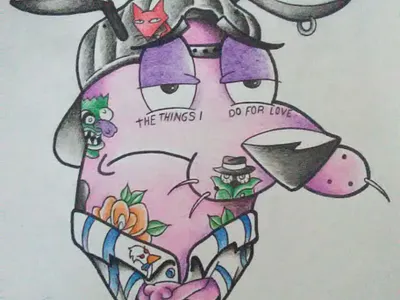 courage the cowardly dog illustration
