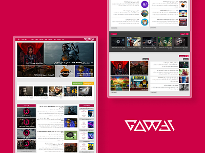 "Gam3r" Website UI/UX Design gaming news based site video game