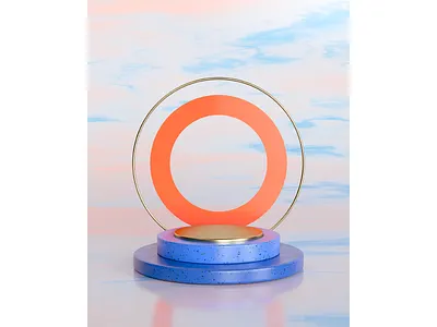 Podium D abstract brand brand design brand identity branding c4d cinema4d composition geometry illustration logo render webdesig website