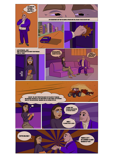comic 1 page clean comic comic art illustraion sai