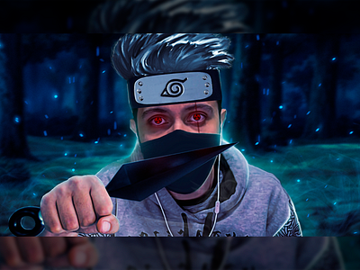 Thousand years of death... graphicdesign kakashi naruto thumbnail youtube