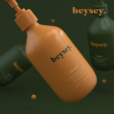 beysey. (concept) 3d brand branding cinema4d cosmetic graphic design identity logo minimal octane package package design simple simple logo simplicity