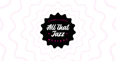 All That Jazz Logo badge branding crafts custom design icon logo typography vector