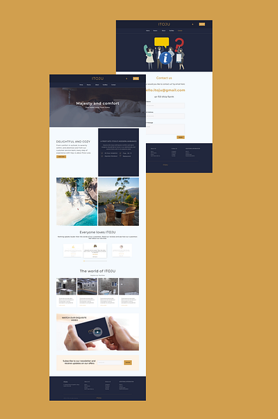 Hotel website design hootel minimal ui ux web web design