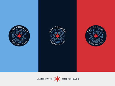 ONE CHICAGO FC crest soccer