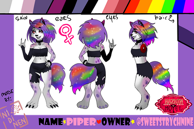 Character Sheet character sheet digital art furry fursona hellhound original character wolf