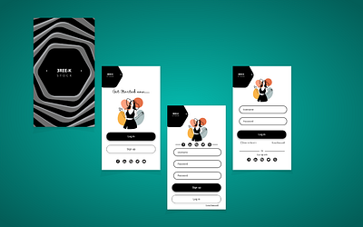Black 'n' White ui ui ux uidesign