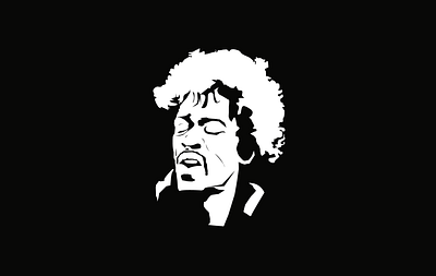 Minimalist Jimi Hendrix 70s art blues design guitar hendrix illustration illustrator jimi hendrix minimalism minimalist music music art musician rock rock and roll