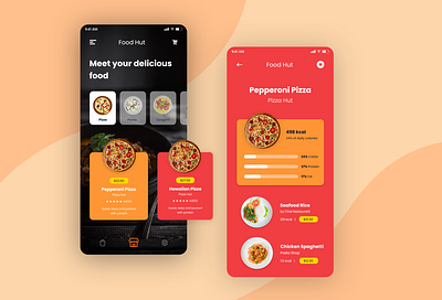 Food Delivery - Mobile App adobe xd adobexd appdesign branding design mobile photoshop ui uiux ux