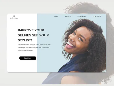 Website Banner for a Hair Company