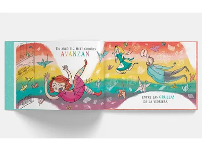 Mil grullas book book cranes dance illustration ilustracion love rainbow