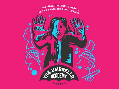 Klaus badge design comics fanart umbrella academy
