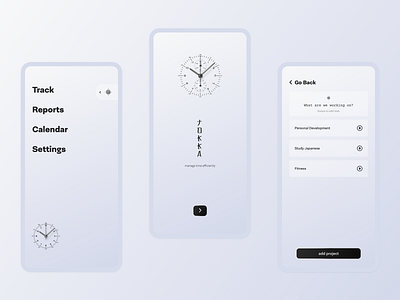 Tokka 🕐 app branding clean design fantasy iphone minimal ui ux vector