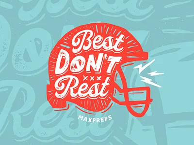 Best Don't Rest football helmet illustration tshirt typography