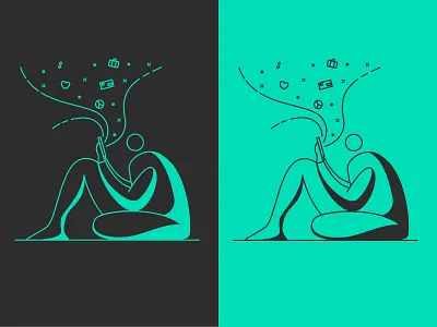 Our Phones 2020 addiction affinity designer cell cellphone illustration phone ui