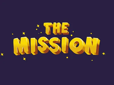 The mission lettering