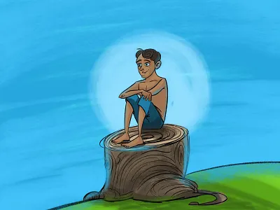 Village Boy animation animation design animator cartoon character characterdesign delhi design designs draw drawing drawingart dribble india indian mumbai nature relaxe tree village
