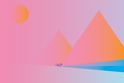 Sunset abstract adobe adobe illustrator art artist artwork design flat illustration vector
