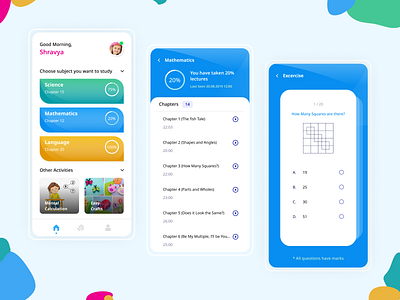 Educational application app design digital studies educational educational app elearning figma figmadesign mobile app mobile app design mobile application mobile ui online learning ui ux