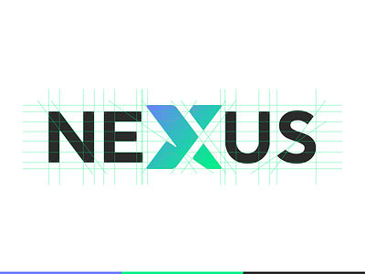 Nexus gas station logotype arrow branding grids idenity illustraion logotype minimal