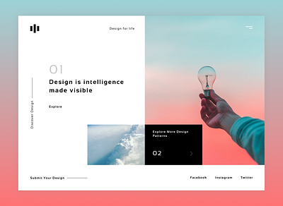 simple design design flat interaction design landingpage minimal simple design typography uiux vector web webdevelopment