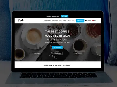 eCommerce website design - Perk Coffee coffee coffee cup coffee shop design ecommerce ecommerce app ecommerce business ecommerce design ecommerce shop uiux web design
