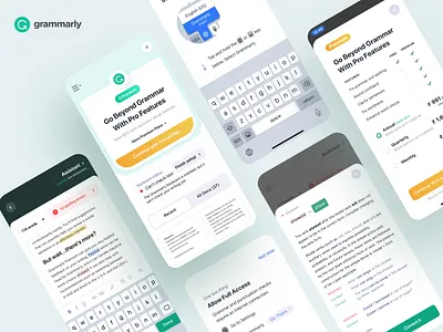App Design for Grammarly app design best app design brand brand design brand identity branding branding agency branding and identity branding concept branding design branding identity dribbble dribbble best shot education app education website grammarly app ios app ofspace ofspace agency surja sen das raj