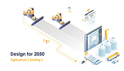 Design for 2050 - Robotic seed planter industrialdesign interactiondesign productdesign robotics user experience