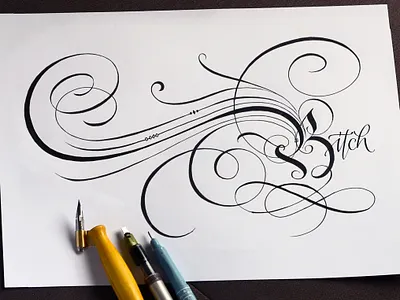 Flourish practive calligraphy flourishes flourishing lettering logodesign logotype typography