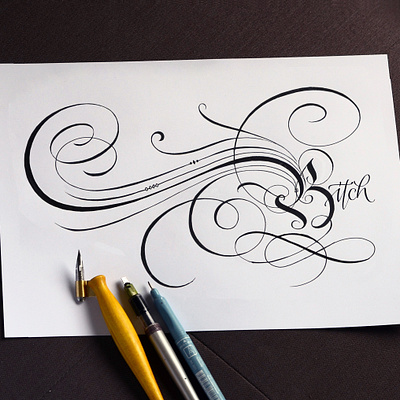 Flourish practive calligraphy flourishes flourishing lettering logodesign logotype typography