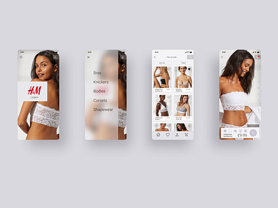 Lingerie store e commerce e commerce app e commerce shop figma interface lingerie mobile app mobile app design mobile design mobile ui ui uiux ux