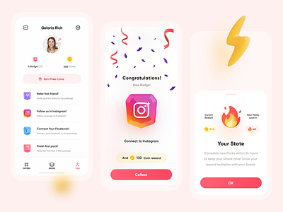 Peekage App badge design flat icon identity illustration illustrator instagram medal minimal prizes profile reward tag tags ui ux vector