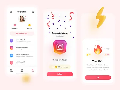 Peekage App badge design flat icon identity illustration illustrator instagram medal minimal prizes profile reward tag tags ui ux vector