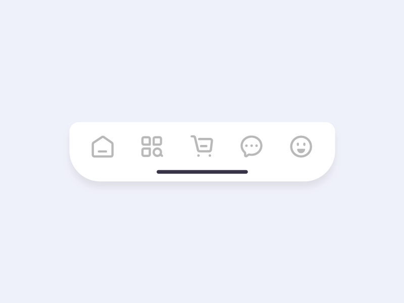 Bottom bar navigation animation ae icon ui ux 图标