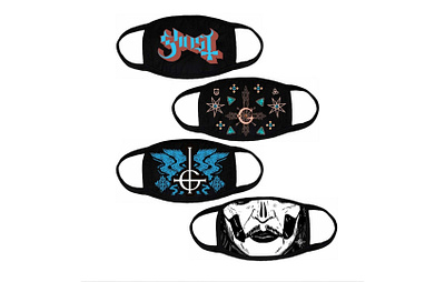 Ghost Masks band design ghost mask