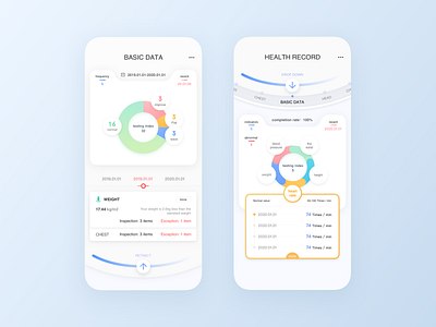 Health records app art design interaction ios iphonex ui ux