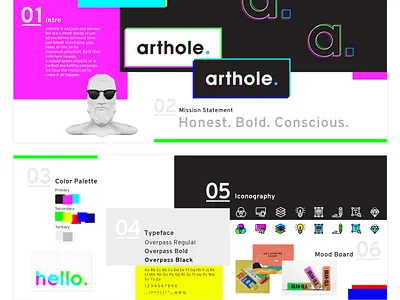 Arthole Stylescape arthole branding branding design concept design illustration logo portfolio stylescape typography ui vector