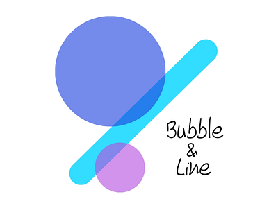 Bubble & Line logo art beautiful brand brandidentity card circle colourful creator design graphics art identity illustration line logo logo design logo design concept look painting unique ux