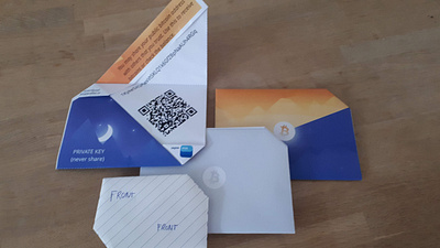 Origami Paper Bitcoin Wallet