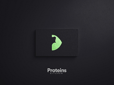 Protiens Kitchen Logo brand identity brand identity designer branding branding design fitness logo food logo freelancer graphic design healthy food logo logo design typography