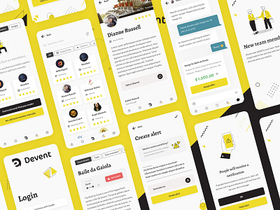 Devent - Event manager app design event event manager event organizer events mobile organization organizer service providers services tasks tool ui uidesign ux vendor vendors