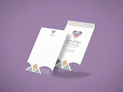 TROVAL Mall a4 design envelope identity mall troval troval mall
